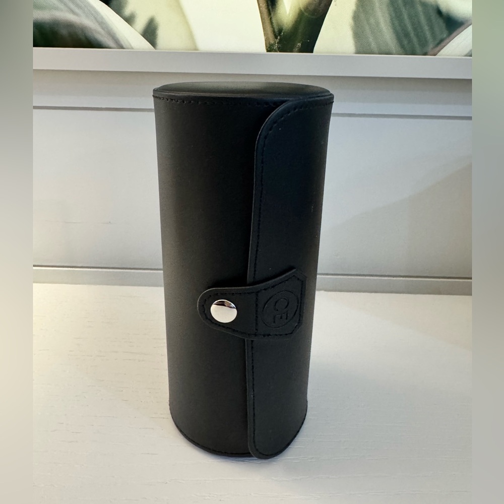 Luxury Automatic Watch Winder Black Leather Display Case Glass Top - Picture 8 of 10